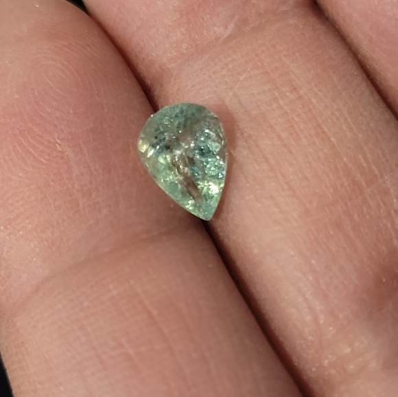 Natural pariaba tourmaline Brazil 1.28 carat pear loose gem - Picture 15 of 15